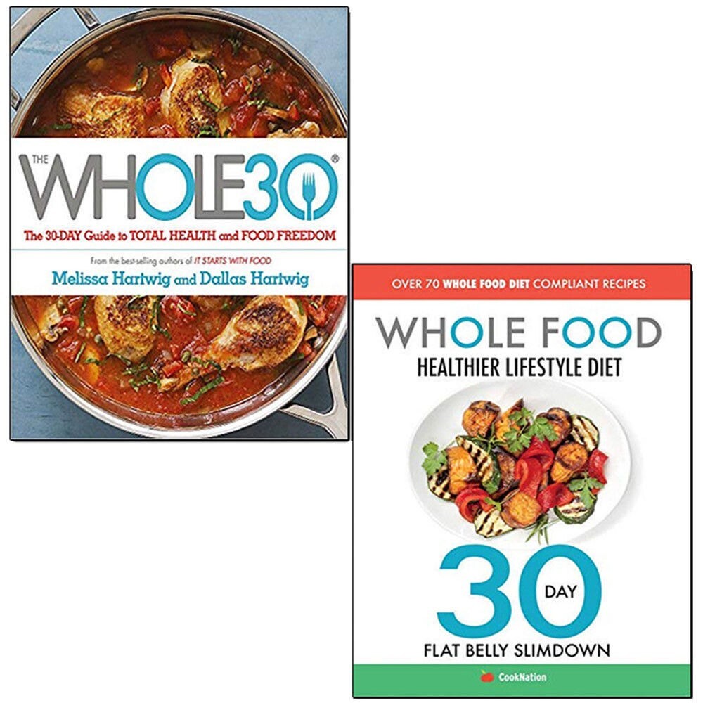 Whole Food Diet Healthier Lifestyle Diet 2 Books Collection Set Total Health NEW