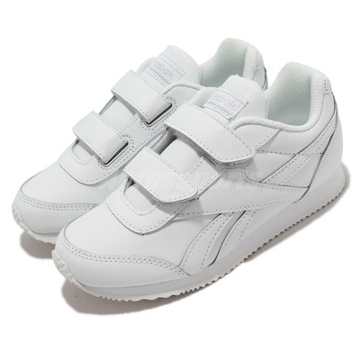 Reebok Royal Cljog 2 2V Triple White Kids Preschool Strap Casual Shoes  V70472 | eBay