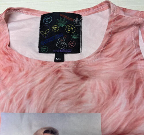 Meryl Streep Pink Crop Top O-MIGHTY New Rare - Picture 2 of 3