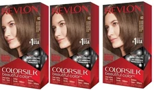 Revlon Color Silk with Bond Repair Complex, #40 Medium Ash Brown (Pack of 3)