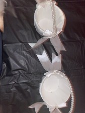 Flower Girl Baskets for Wedding With Pearl Handle Wedding Baskets