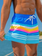 Chubbies Men's The Newports 5.5" Classic Swim Shorts Bright Stripe Small NEW