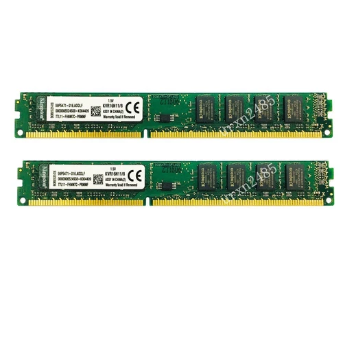 Kingston 16GB 2x 8GB DDR3 1600MHz PC3-12800U KVR16N11/8 DIMM Desktop Memoria IT