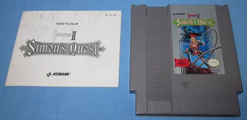 Nintendo NES Game & Booklet ~ Castlevania II, Simon's Quest