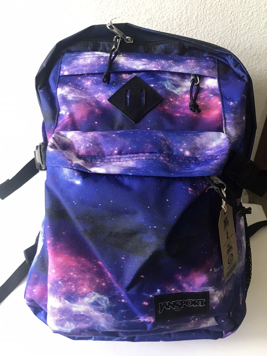 deep space jansport backpack Cruiser Rucksack Stay organized for life in the fast lane with dual water bottle pockets and a passthrough trolley strap . JanSport Backpack Galaxy Space Stars