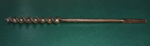 VINTAGE 15/16"  BIT FOR T HANDLE BEAM AUGER DRILL or BIT BRACE 17-1/2" LONG