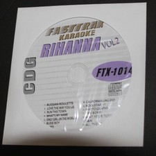 RIHANNA KARAOKE FTX-1014 SINGLE CD G NEW RUDE BOY,WHAT IS MY NAME,ROCKSTAR 
