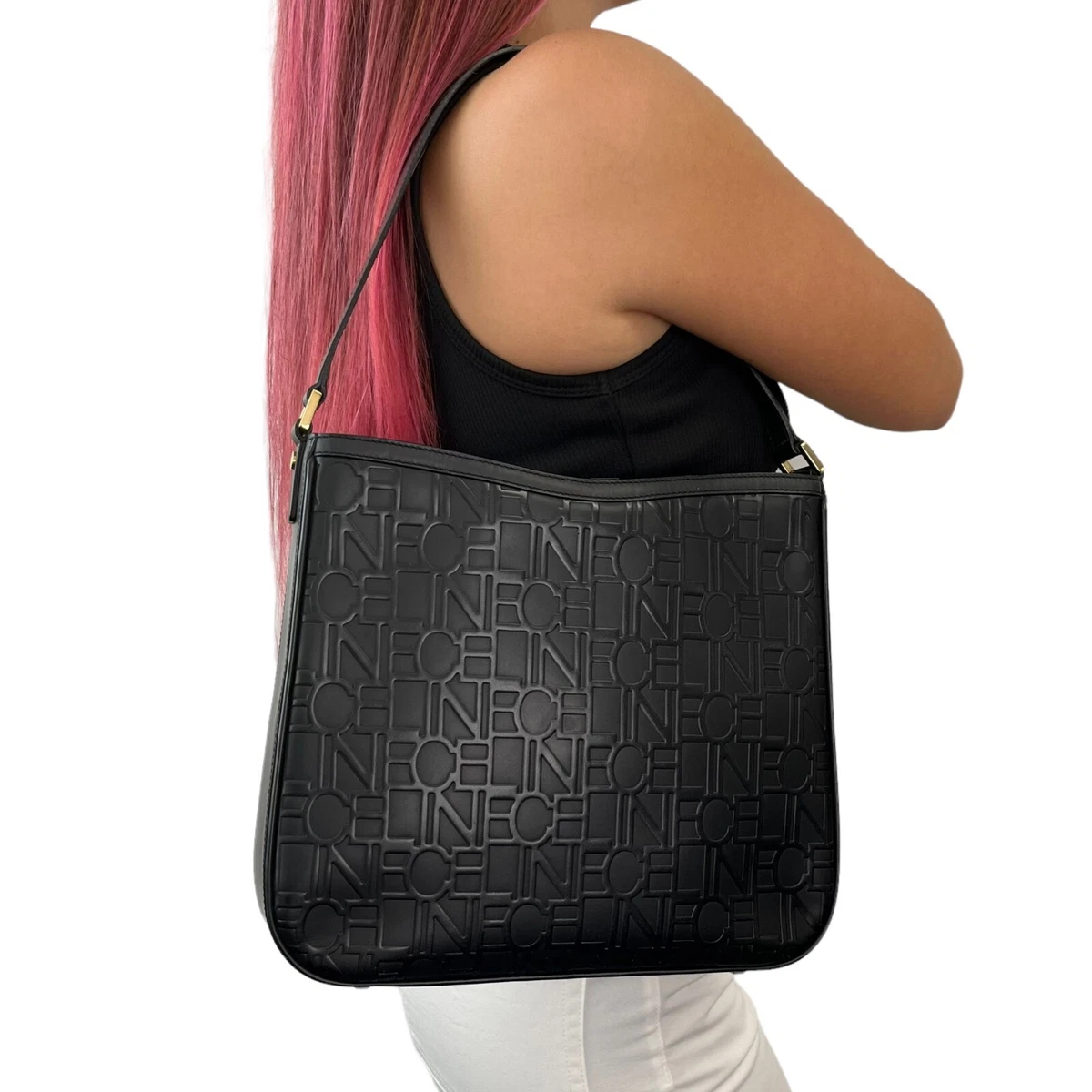 Celine leather shoulder bag hotsell