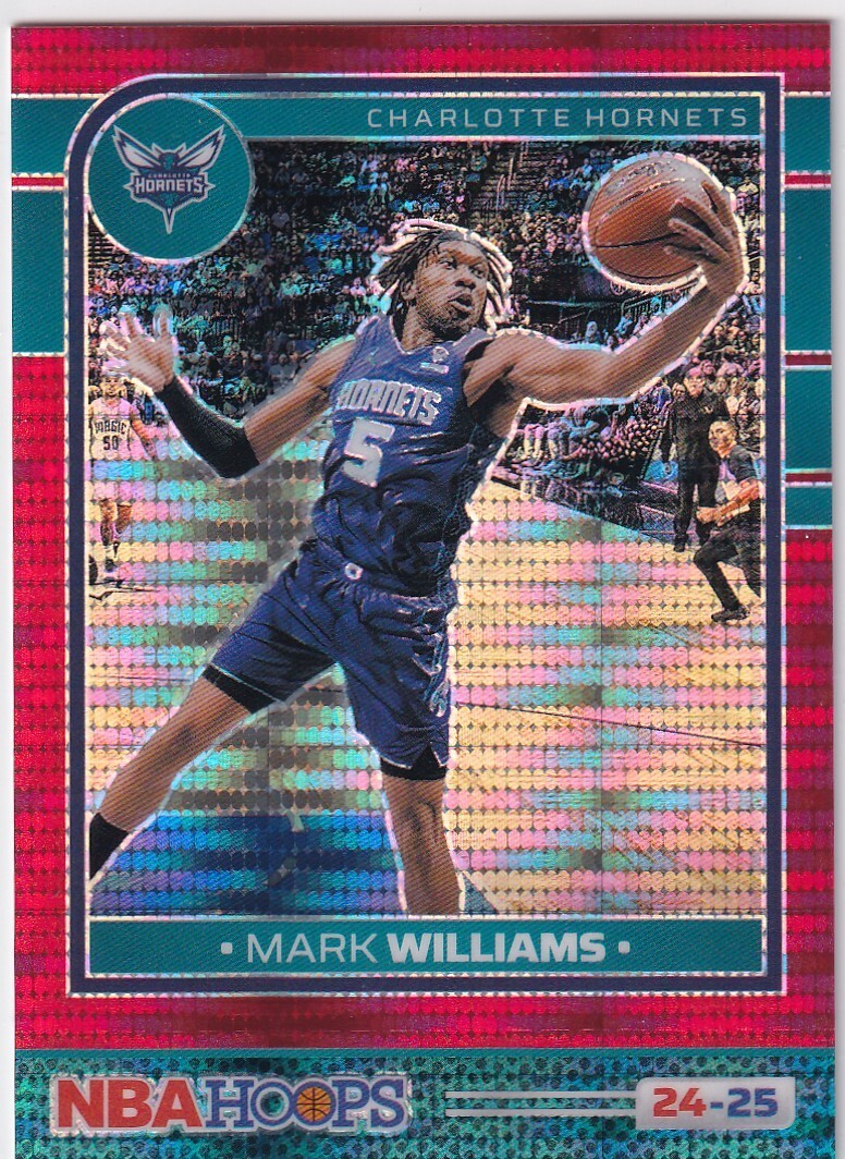 2024-25 Panini Nba Hoops - Mark Williams #110 Pulsar Red Prism /199 (E)