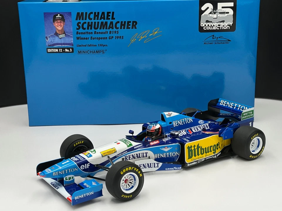 1/12 Benetton Renault B195 #1 Schumacher Sieg GP Europa'95 MINICHAMPS 517952101 - Bild 2 von 4