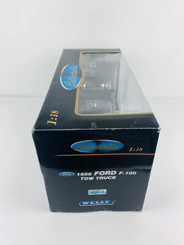 1/18 SCALE WELLY 1956 FORD F-100 TOW TRUCK RAINBOW ROAD SERVICE - Image 3 of 4