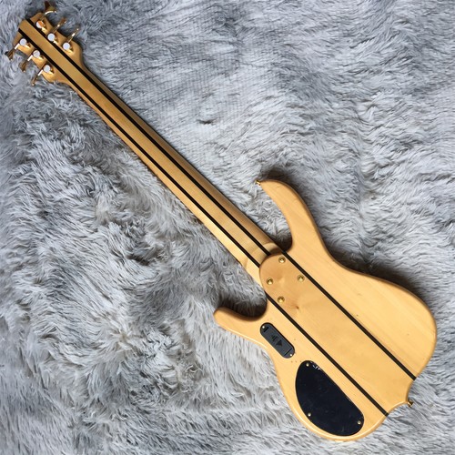 6 String Electric Bass Guitar Gold Hardware Active Pickup Rosewood