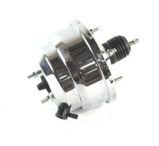 Gm Chevy 8 Dual Diaphragm Power Brake Booster Chrome B10604c