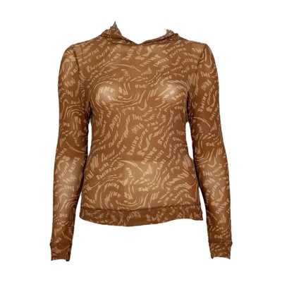NWT SKIMS Summer Mesh Hoodie, Latte Swirl, 4X
