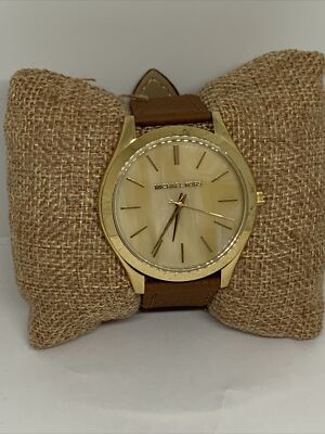 Michael Kors Runway MK4285 Women's Brown Leather Analog Dial