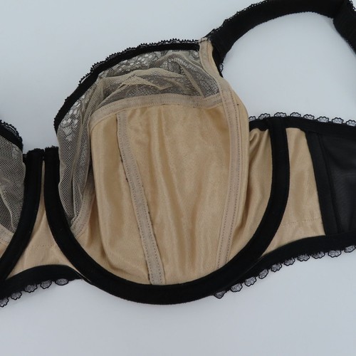 Fantasie 32J Bra FL2402 Susanna Underwire Beige Black Floral Flower Lace Bow - Picture 10 of 14