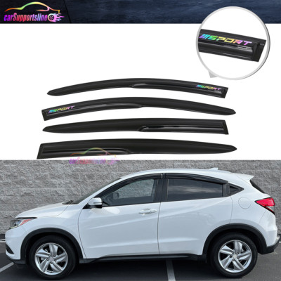 Window Visor Fits 16-22 Honda HRV 4Dr Guard Deflector Mugen Style 4PCS w/ Sport