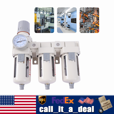 #ad 1 2quot; NPT Air Pressure Regulator Air Dryer Filter Compressed Water Trap Separator $53.25