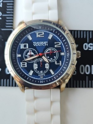 Pilot Watch Collection Herren Armbanduhr von Atlas Collection Weis Blau