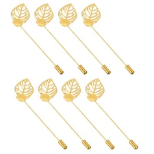 20 Pcs Leaf Brooch Pins,for Home, Shop, Daily Use (Gold Tone, 3.3-Inch)