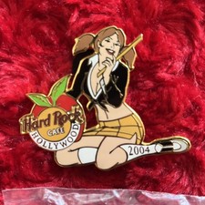 Hard Rock Cafe Pin Hollywood Schoolgirl Teacher Hat, Lapel￼