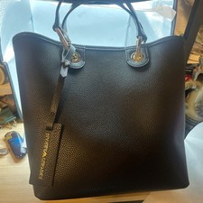 Emporio Armani borsa tote donna myea Y3D165YFO5B85218 nero - argento grande