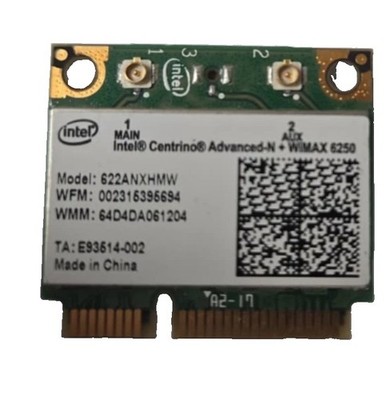 622ANXHMW Intel Centrino Advanced N+ WiMAX 6250 Half Mini PCI-E WiFi Card