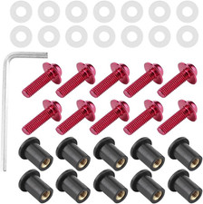 Visserie Bulle Moto, Vis Bulle Moto,Écrous De Boulon, 10 Pièces Boulons De Pare-