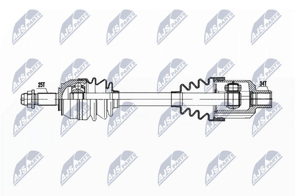 Antriebswelle Nty NPW-PL-135 FüR Opel Corsa S07 Cdti L08 L68-image