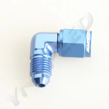 ADLERSPEED -4AN Male To AN4 4AN Female 90 Degree Elbow Fitting Adapter Blue USA.