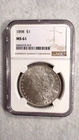 1898 P Morgan Dollar NGC MS61 UNCIRCULATED $1 Coin BUY IT NOW!