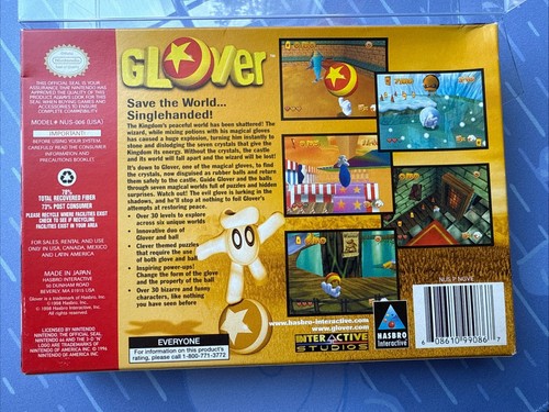 Glover N64 CIB!!! - Authentic & Tested -Excellent Condition!! - Picture 3 of 16
