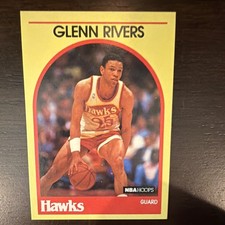 NBA Hoops 1989-90 Superstars Doc Rivers #1 Atlanta Hawks NBA Basketball Card