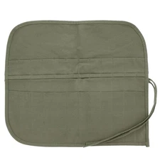 24 Slot Canvas Art Paint Brush Holder & Storage Organizer Roll-Up Case, Pencils