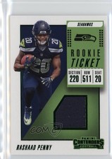 2018 Panini Contenders Rookie Ticket Swatches Rashaad Penny #RTS-10 1t37