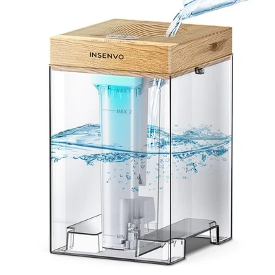 INSENVO Humidifier 7.5L for Bedroom, Anti-leak Design & Top Fill, Ultrasonic Cool Mist