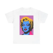 Marilyn Monroe Graphic T Shirt Vintage Art Painting Unisex Heavy Cotton Tee