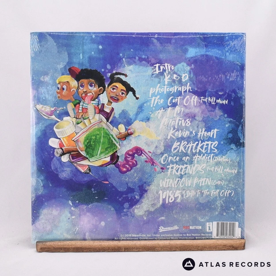 J. Cole KOD Red Smoke Limited Edition Sealed Signed LP Album Vinyl Record - NEW - Image 3 of 4