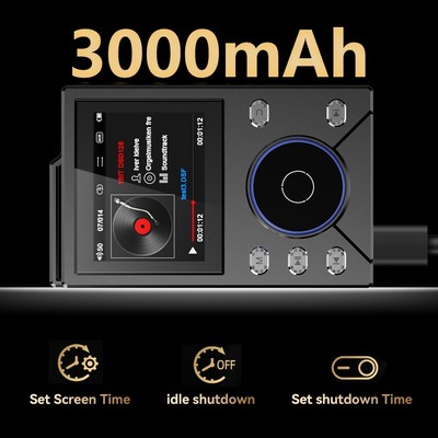 Hifi Verlustfreier MP3 Player BT mit DSD256 Qualität und 50 Stunden Musikwieder