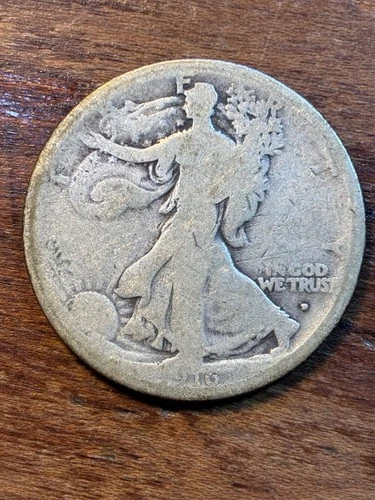 Photo of a 1916-D Walking Liberty Half Dollar from an eBay listing that sold on Jul 18, 2026