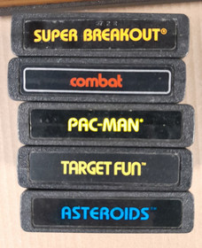 Atari 2600 VCS Woodgrain Console Bundle, Lot, Games, Joysticks CLEANED & TESTED