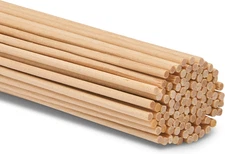 Wooden Dowel Rod, 1/8 Inch X 12 Inch Wood Dowels 1/8" X 12" Dowels Pack of 100
