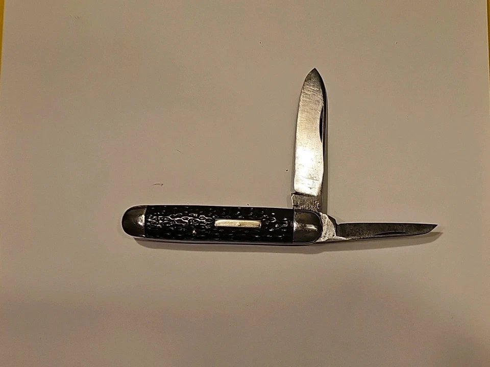  Cuchillo BERKSHIRE CUTLERY CO JACK de 1930 raro asas de hueso de EE. UU. Gran Snap Foto 2 de 4