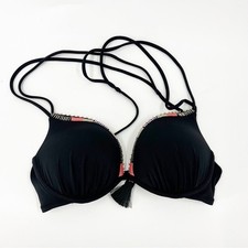   Victoria's Secret Push Up Bikini Top BLACK SIZE 36B