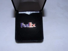 FEDEX  AIRPLANE LAPEL TACK PIN PILOT COLLCTIBLE CHRISTMAS GIFT NEW