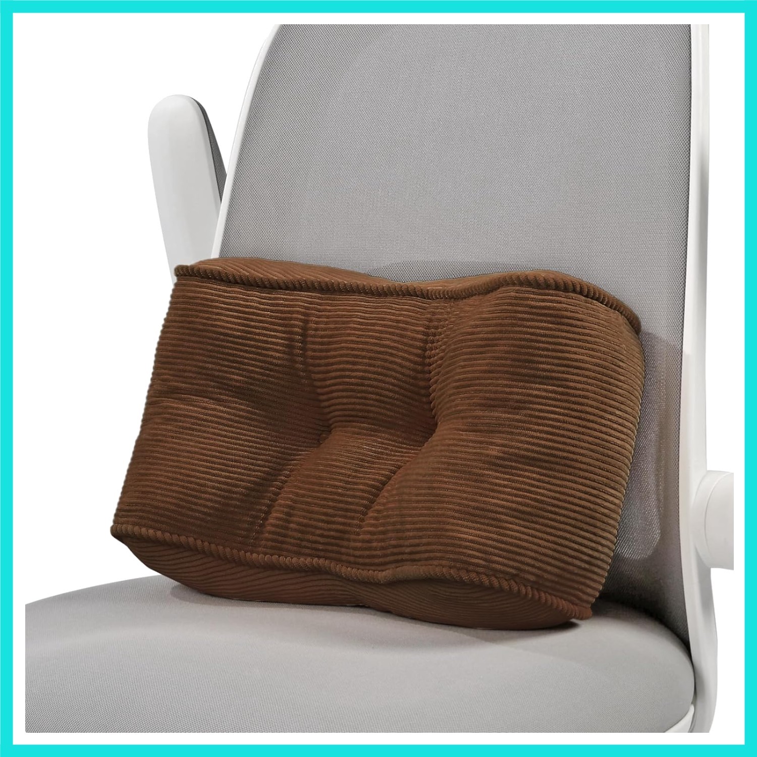 Lumbar Support Pillow for Study Desk Chair, Bite-Size Natural Latex Foam Back...