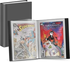 Dunwell Comic Book Storage Album - For Current, Silver Age, 1 Pack, Black 