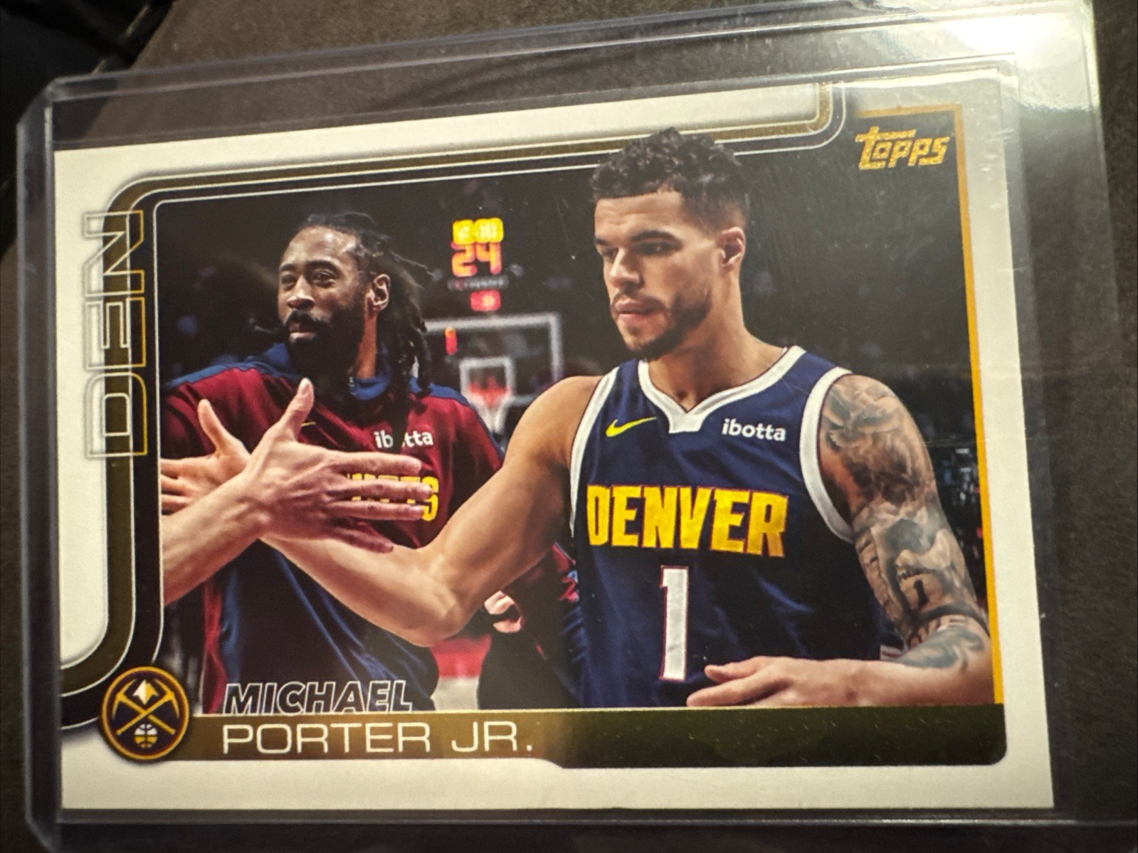 2025-26 Topps Basketball- Michael Porter Jr #105 Golden Mirror Variation SSP