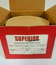 100 Shur-Kut Superior Abrasives Metallurgical PSA Sanding Disc 5" 120 Grit 11633