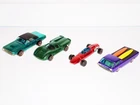 REDLINE HOT WHEELS LOT OF 4 NICE CARS W/ NM+ PURPLE DEORA, T-BIRD, LOLA, INDY